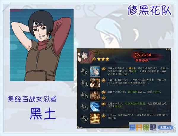 火影忍者OL水主黑土搭配阵容推荐