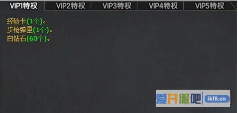 火线精英VIP1特权有哪些