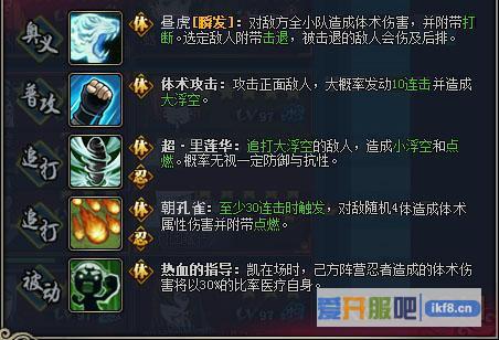 火影忍者OL新忍者惊门凯技能介绍