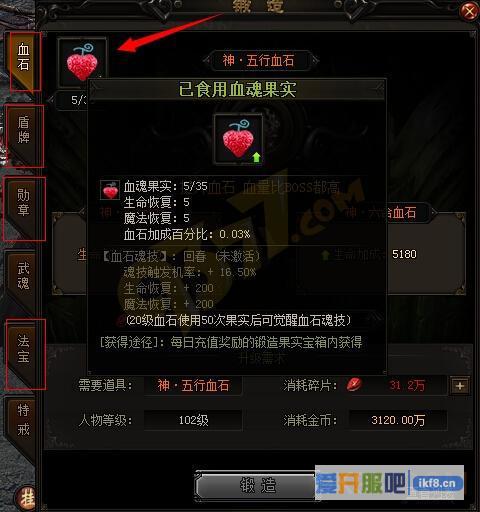 赤月传说2果实