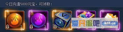 神仙劫累计充值5000元宝奖励介绍