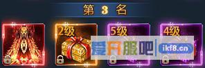 神仙劫消费排行第三名奖励